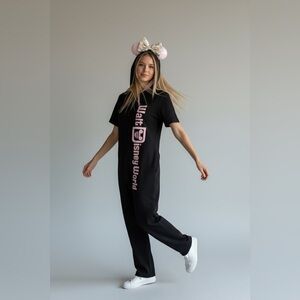 Disney Parks Minnie Jumpsuit One Piece Sequin Ears Novelty Vacation NEW